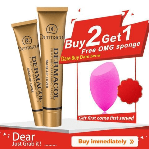 100% AUTHENTIC Powerful Hollywood Grade Waterproof Concealer and Foundation All in ONE + FREE GIFT When You Buy 2 or More!