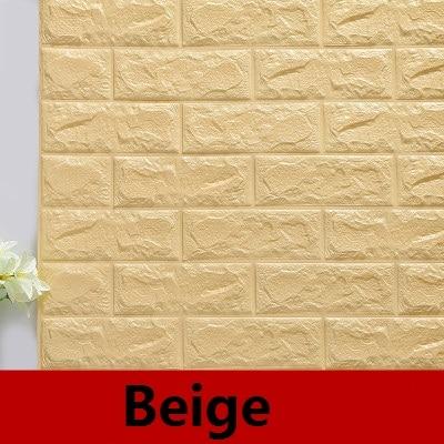 Adhésif mur de briques 3D