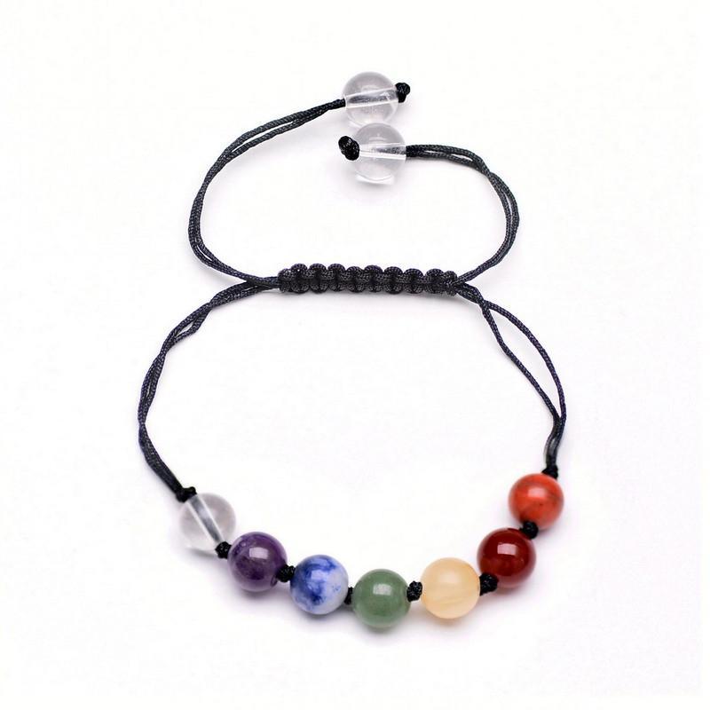 7 Chakra Natural Stone Beaded Bracelet