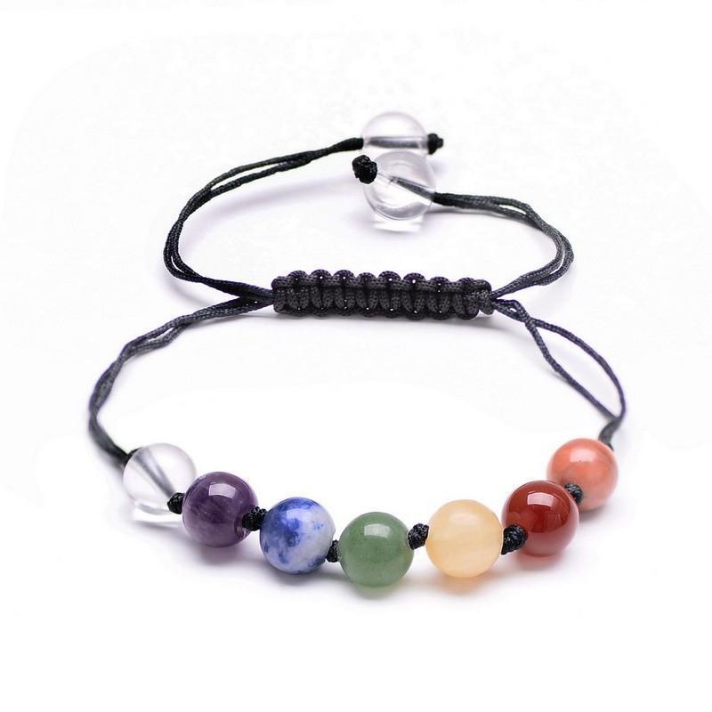 7 Chakra Natural Stone Beaded Bracelet