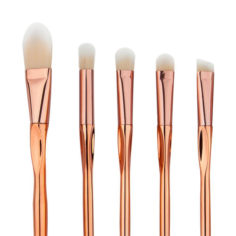 8 pièces Rose doré Pinceaux à maquillage