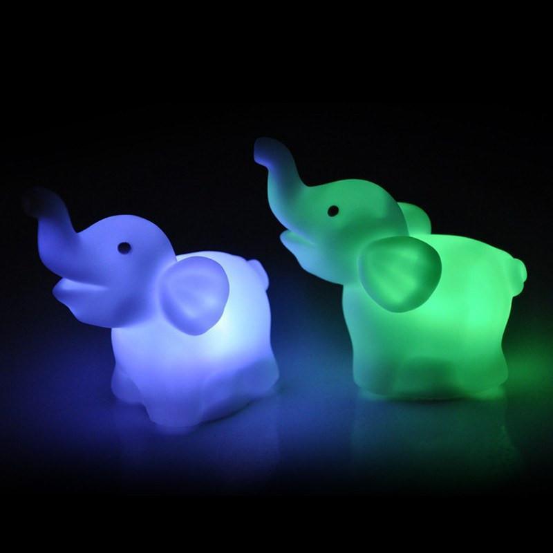 2 Pcs Elephant LED Night Light Lamp