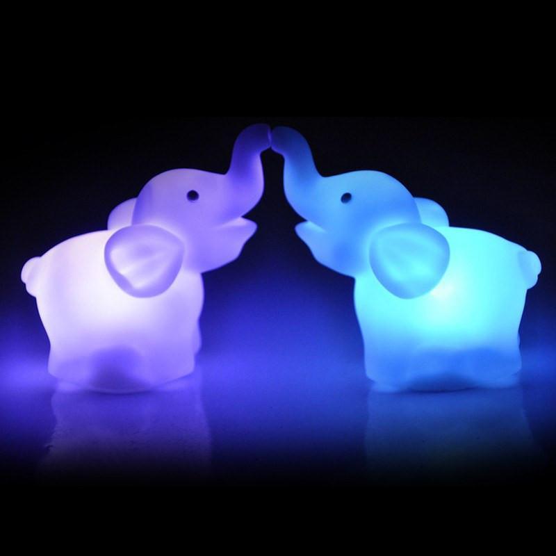 2 Pcs Elephant LED Night Light Lamp