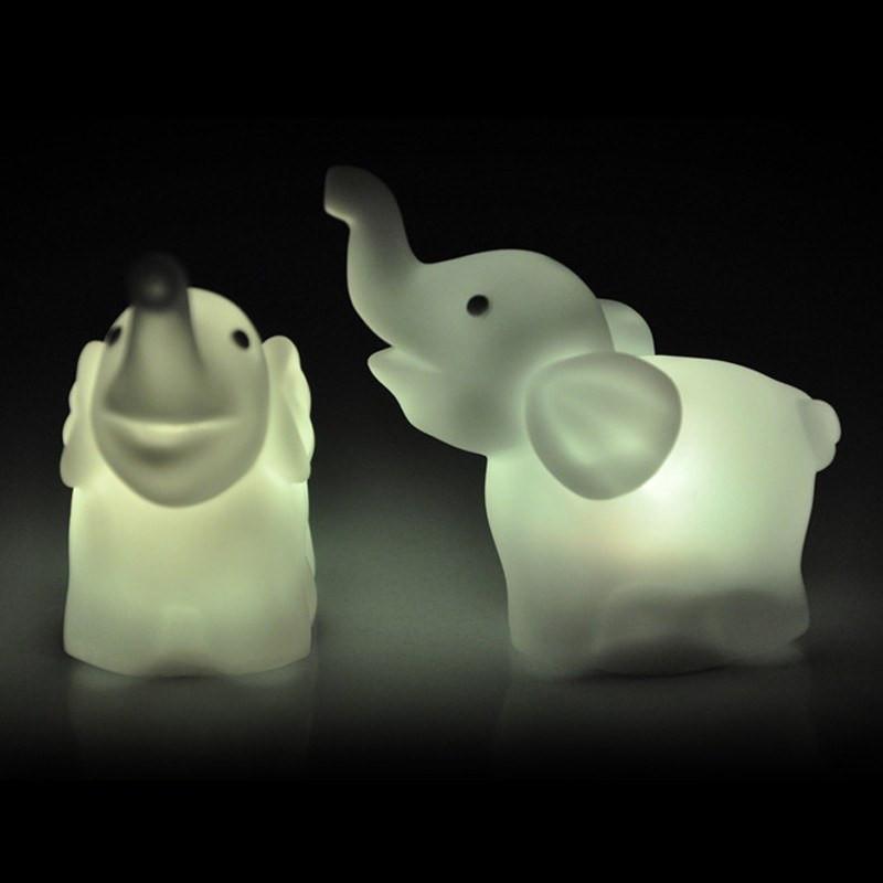 2 Pcs Elephant LED Night Light Lamp