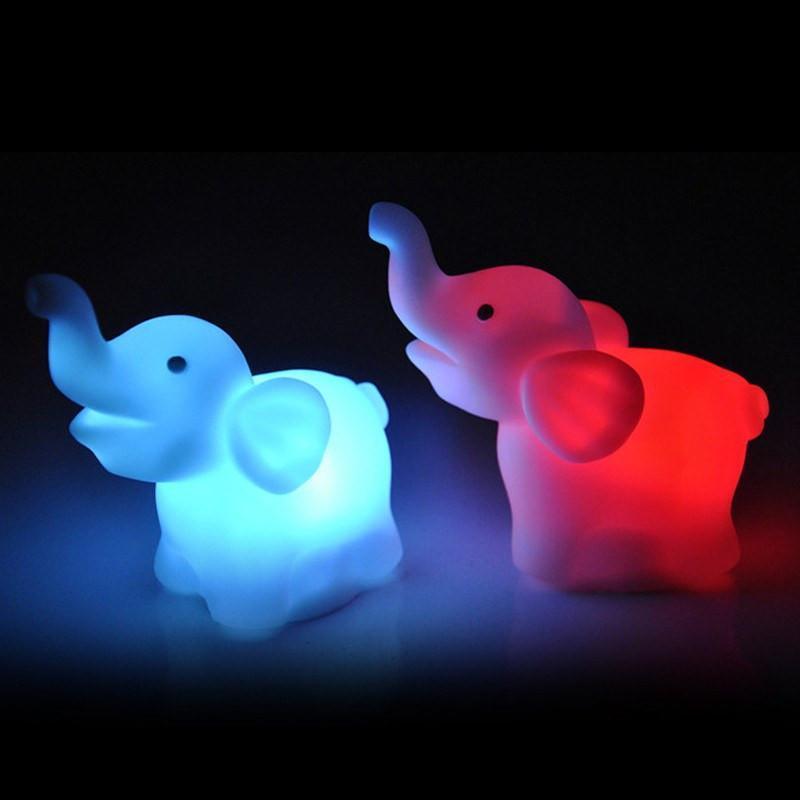 2 Pcs Elephant LED Night Light Lamp