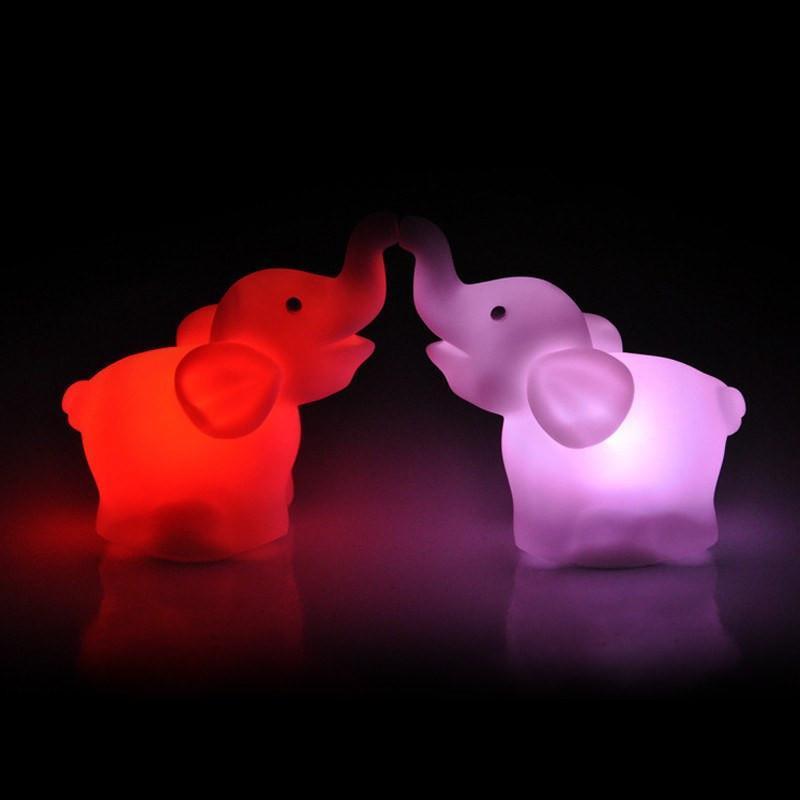 2 Pcs Elephant LED Night Light Lamp
