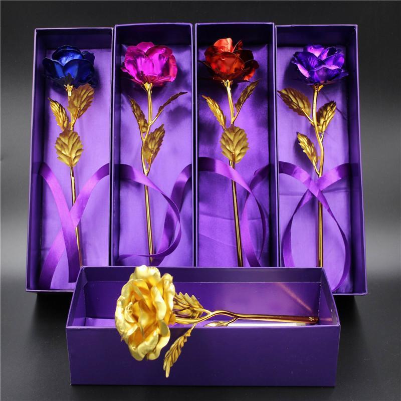 24k Gold Foil Rose - With Box
