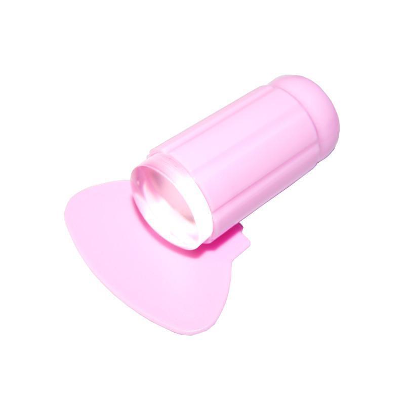 2.8CM Transparent Nail Art Stamp and Scraper Tool Set