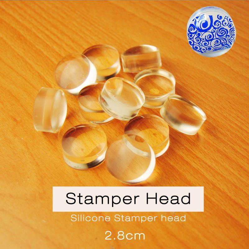 2.8CM Transparent Nail Art Stamp and Scraper Tool Set