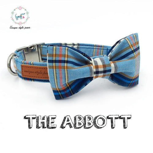"The Abbott" Bow Tie, Collar & Leash Collection