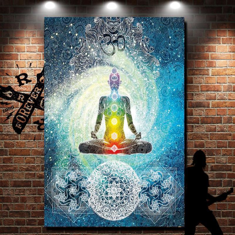 7 Chakra Bohemian Meditation Tapestry