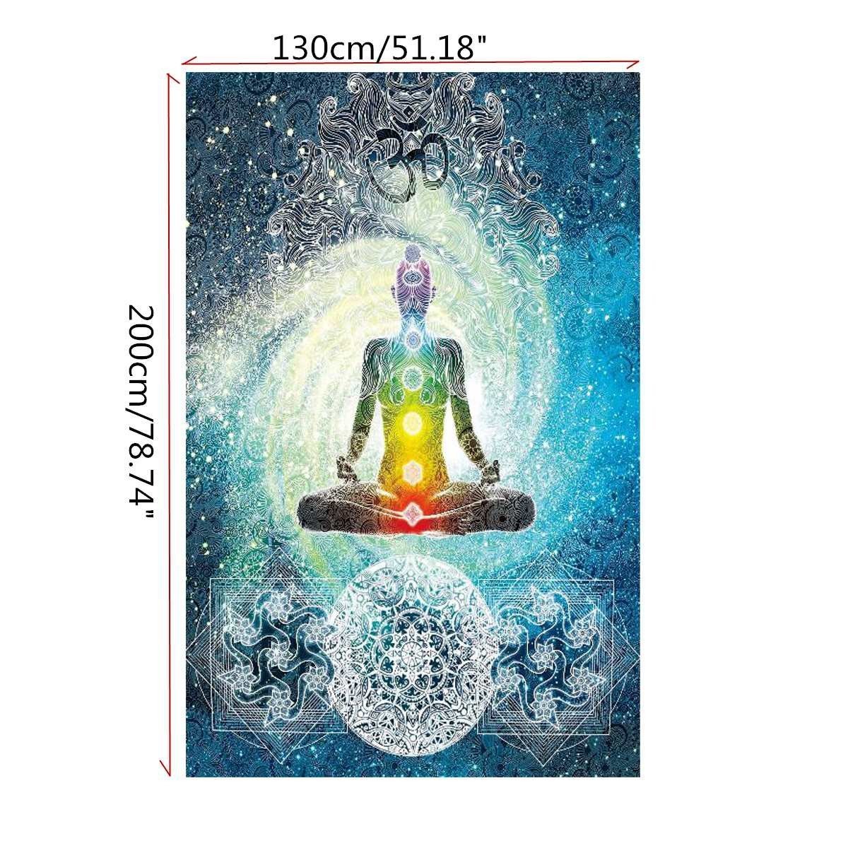 7 Chakra Bohemian Meditation Tapestry