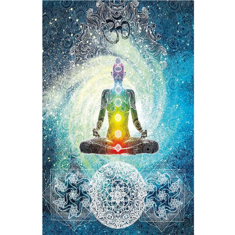 7 Chakra Bohemian Meditation Tapestry