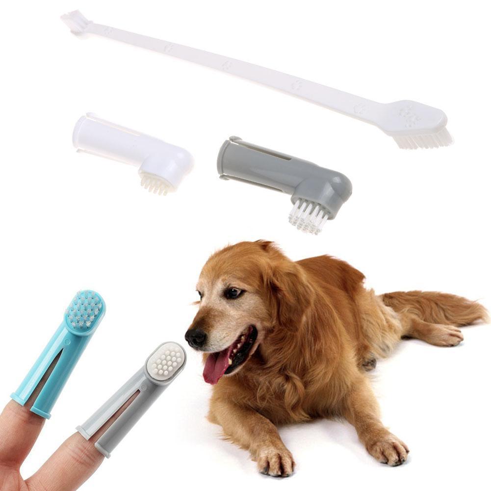 3Pcs/set Pet Finger Toothbrush