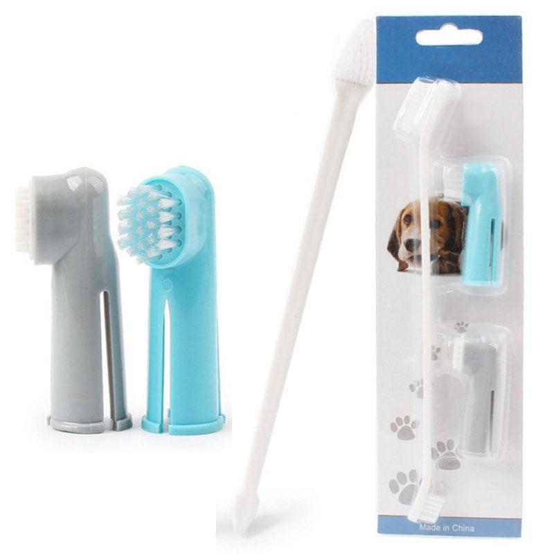 3Pcs/set Pet Finger Toothbrush